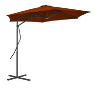 Parasol de Jardin avec Mât en Acier Pare-soleil Abri Patio Terre Cuite vidaXL
