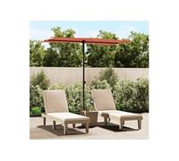 Parasol de Jardin avec Mât en Aluminium, Pare-soleil de Patio, Abri de Soleil, Parasol de Terrasse Extérieur, 47333