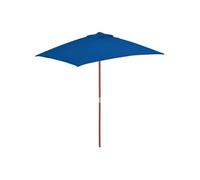 Parasol d'Extérieur avec Mât en Bois Pare-soleil Abri de Soleil Sable vidaXL