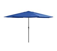 Vidaxl Parasol D'extérieur Avec Mât En Métal 390 Cm Bleu Azuré Bleu
