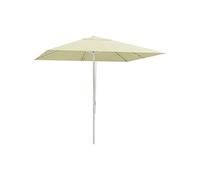 Outsunny Parasol de jardin parasol droit parasol extérieur carré 2,48 x 2,48 x 2,50 m, 2 hauteurs réglables, toile haute densité 180 g/m², aluminium et métal, beige