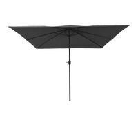 Parasol De Jardin Carré Vidaxl 295x245 Cm Anthracite