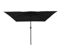 Parasol De Jardin Carré Vidaxl 295x245 Cm Noir