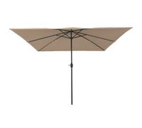 Parasol De Jardin Carré Vidaxl 295x245 Cm Taupe