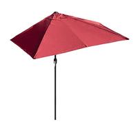 Parasol de jardin compact de 2 m/2,5 m, design robuste pour les petits espaces, parfait pour balcon, porche ou mur, système de manivelle facile à utiliser, protection UV et résistant aux intempéries.
