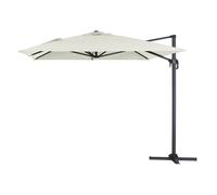 Parasol de jardin déporté en aluminium ""Sun 4"" 3 x 4 m - Ecru