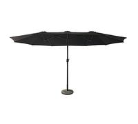 Parasol de Jardin Double 2,7x4,6m LINAI Noir en Acier.