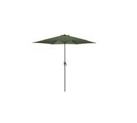 Parasol de jardin droit inclinable Manivelle Ø 300 cm en Aluminium et acier - kaki