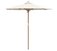 Parasol de jardin en bambou - vidaXL - Blanc crème - Ø 217 cm - Hauteur 230 cm - Protection UV