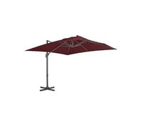 Parasol de Jardin en Porte-à-faux avec Mât en Aluminium, Pare-soleil de Patio, Abri de Soleil, Parasol de Terrasse 312315