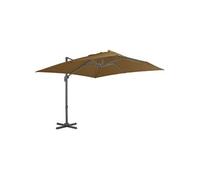 Parasol de Jardin en Porte-à-faux avec Mât en Aluminium, Pare-soleil de Patio, Abri de Soleil, Parasol de Terrasse 44638