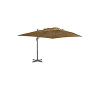 Parasol de Jardin en Porte-à-faux avec Mât en Aluminium, Pare-soleil de Patio, Abri de Soleil, Parasol de Terrasse 44639