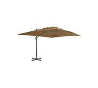 Parasol de Jardin en Porte-à-faux avec Mât en Aluminium, Pare-soleil de Patio, Abri de Soleil, Parasol de Terrasse 44639