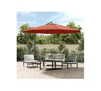 Parasol de Jardin en Porte-à-faux et Poteau en Aluminium, Pare-soleil de Patio, Abri de Soleil, Parasol de Plage 44508