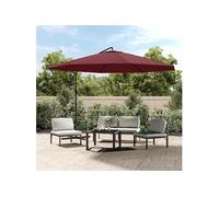 Parasol de Jardin en Porte-à-faux et Poteau en Aluminium, Pare-soleil de Patio, Abri de Soleil, Parasol de Plage 44507