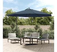 Parasol de Jardin en Porte-à-faux Pare-soleil Abri de Soleil Blanc Sable vidaXL