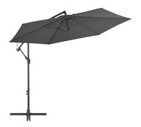 Parasol de Jardin en Porte-à-faux Pare-soleil Abri de Soleil Blanc Sable vidaXL