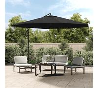 Parasol de Jardin en Porte-à-faux Pare-soleil Abri de Soleil Blanc Sable vidaXL