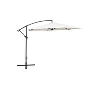 Vidaxl Parasol En Porte-À-Faux 3 M Blanc Sable Blanc
