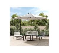 Vidaxl Parasol De Jardin En Porte-À-Faux 3,5 M Blanc Sable