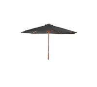 Parasol de jardin Florida, Ø 3,5m polyester/bois 7kg anthracite
