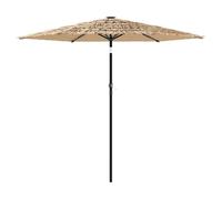 Parasol de jardin inclinable avec LED 268 x 268 x 226 cm ambiance cosy design m