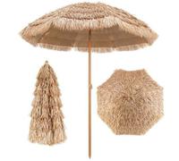 Parasol de jardin NP12079, diamètre 1,75 m, beige - N