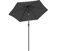 Parasol de jardin octogonal inclinable SONGMICS, Diamètre 3 m, Protection UPF 50+, Gris