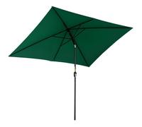 Parasol de jardin - Outsunny - inclinable - rectangulaire - aluminium polyester haute densité - 3 x 2 m - vert