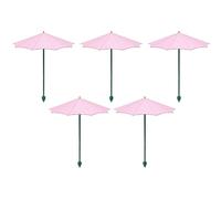 Parasol de jardin, paquet de 5 parapluies pour plantes d'extérieur - Protection contre le soleil et la pluie, piquet robuste en fibre verre - 13, 39 pouces hauteur, parasols pour plantes d'extér