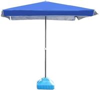 Parasol de jardin, parasol de terrasse, parasol rectangulaire bleu pour table de marché, jardin, terrasse, camping, côté piscine