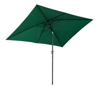 Parasol De Jardin Parasol Droit Inclinable Rectangulaire Aluminium Polyester Haute Densité 3 X 2.0m - 4 Couleurs(Dark Green)