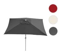 Parasol de jardin - Parasol N 23 - 2x3m - Rectangulaire - Inclinable - Polyester/Alu 4,5kg - Anthracite