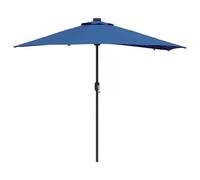 Parasol de jardin pliable moderne 294 x 150 x 223 cm avec guirlandes LED salle