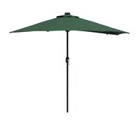 Parasol de jardin pliable moderne avec LED solaires 294 x 150 x 223 cm en polye
