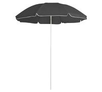 Vidaxl Parasol D'extérieur Avec Mât En Acier Anthracite 180 Cm