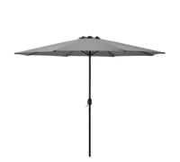 Parasol De Jardin Polyester Acier Diamètre 300 Cm Gris Helloshop26 03_0005910 Multicolore