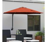 Parasol de jardin rectangulaire - 248 x 248 x 148 cm - Inclinable - Résistant aux UV - Cadre en acier en polyester - LED solaires - Pour soirées en extérieur - Protection solaire flexible - Parasol de