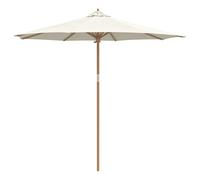 Parasol de jardin rond 270 x 260 cm léger durable style minimaliste ambiance ch