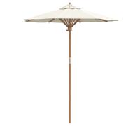Parasol de jardin rond léger design minimaliste 270 x 260 cm durable en bambou