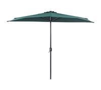 Parasol de Jardin Semi Circulaire Ombrage 270 cm en Polyester Vert Galati