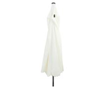 vidaXL Grand parasol de terrasse rond sable avec angle d'inclinaison réglable, tissu polyester résistant aux UV pour utilisation dans le jardin et le balcon, la solution solaire parfaite avec cadre en
