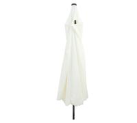 Parasol De Jardin Vidaxl Avec Des Lumières Led Ø395x245 Cm Blanc Sable