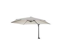 Parasol de mur Casoria déporté, pour balcon ou terrasse, 3m inclinable crème