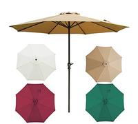Parasol de Parasol de Parasol extérieur Parasol 9 '10' Outdoor Sun Shade Parasol for Garden Patio, Parasol de Marché Table du marché de la Table extérieure avec Parapluie étanche à la