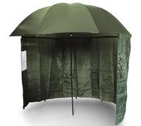 Parasol de pêche, 220 cm, avec bâche latérale, vert