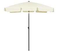 Parasol de Plage Anthracite 200x125 cm Abri de Soleil Jardin Extérieur vidaXL