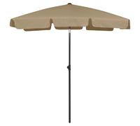 Parasol de Plage Anthracite 200x125 cm Abri de Soleil Jardin Extérieur vidaXL