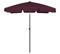 Parasol de Plage Anthracite 200x125 cm Abri de Soleil Jardin Extérieur vidaXL