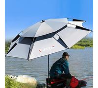 Parasol de Plage Anti Vent avec Fonction d'inclinaison Housse de Protection Parasol de Jardin Rond Protection Solaire pour marché Piscine Restaurant Pêche ø 2M/2.2M/2.4M/2.6M (Size : 2.6M/8.5ft)